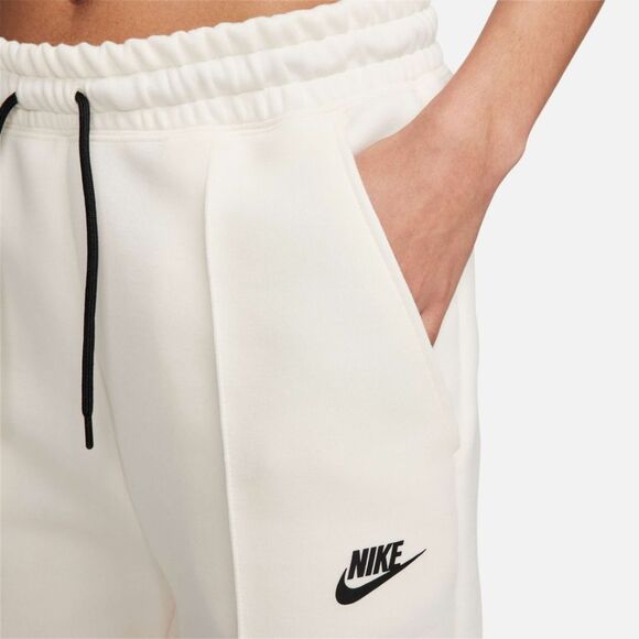 Nike Sportswear Tech Fleece Mid-Rise Joggers Ivory Women's Medium T FB8330-110 - Picture 5 of 14